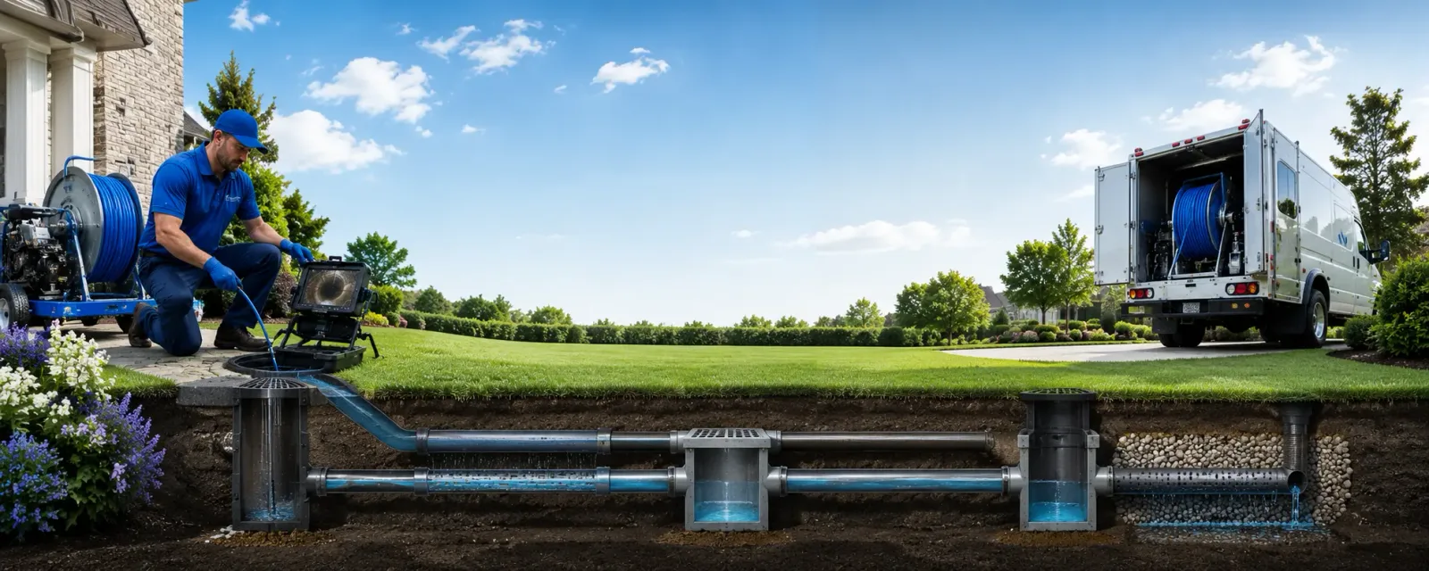 Outdoor drain cleaning information for Franklin, NE